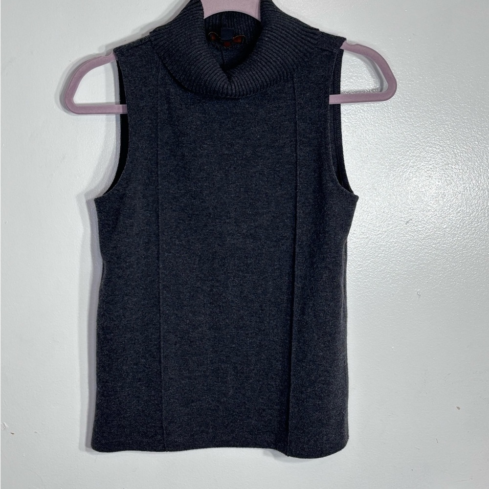 Truth by Republic Sleeveless Turtleneck Sweater Top Size Small